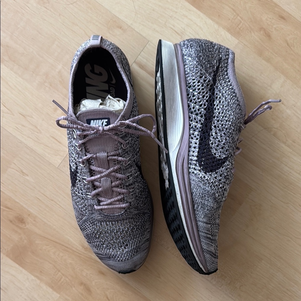 Nike Gray Athletic Shoes with Textured Design
